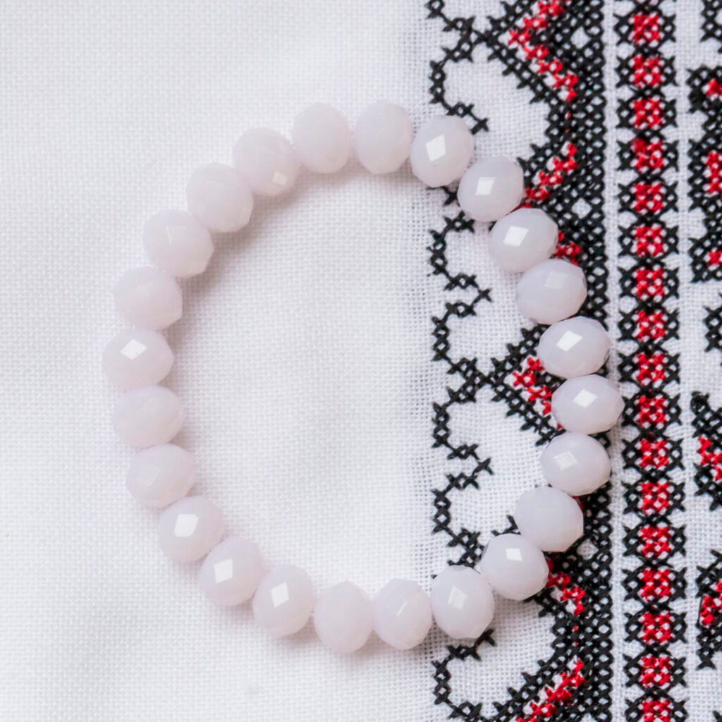 Blush Rose Beveled Bracelet, Style 081