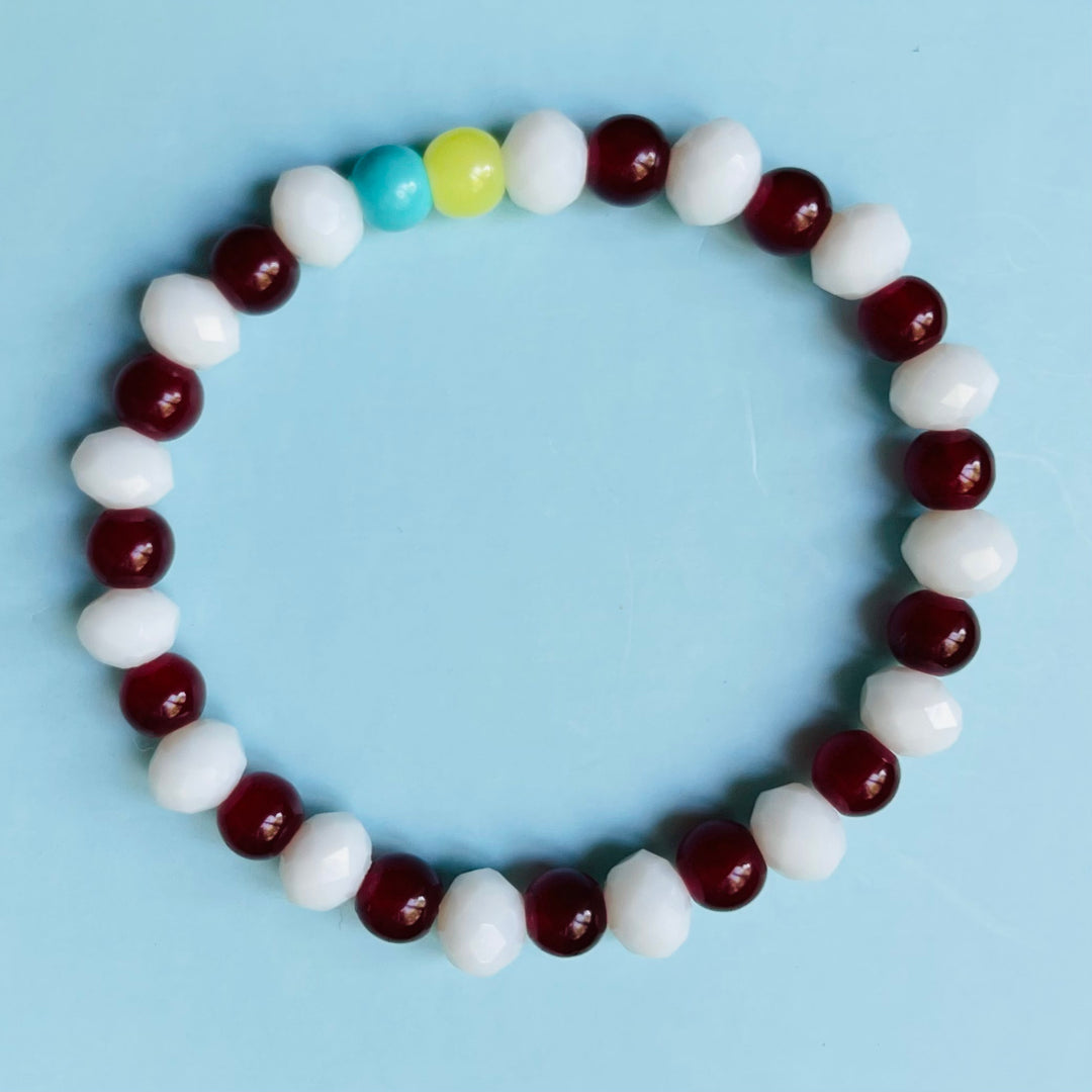 Ukraine Flag Stained Bracelet