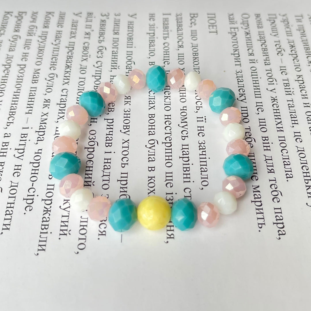 Ukraine Pastel Beveled Bracelet, Style Czarina