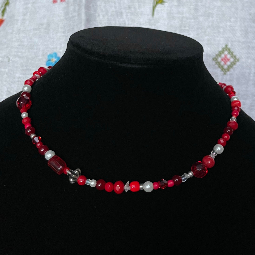 Red Beaded Necklace