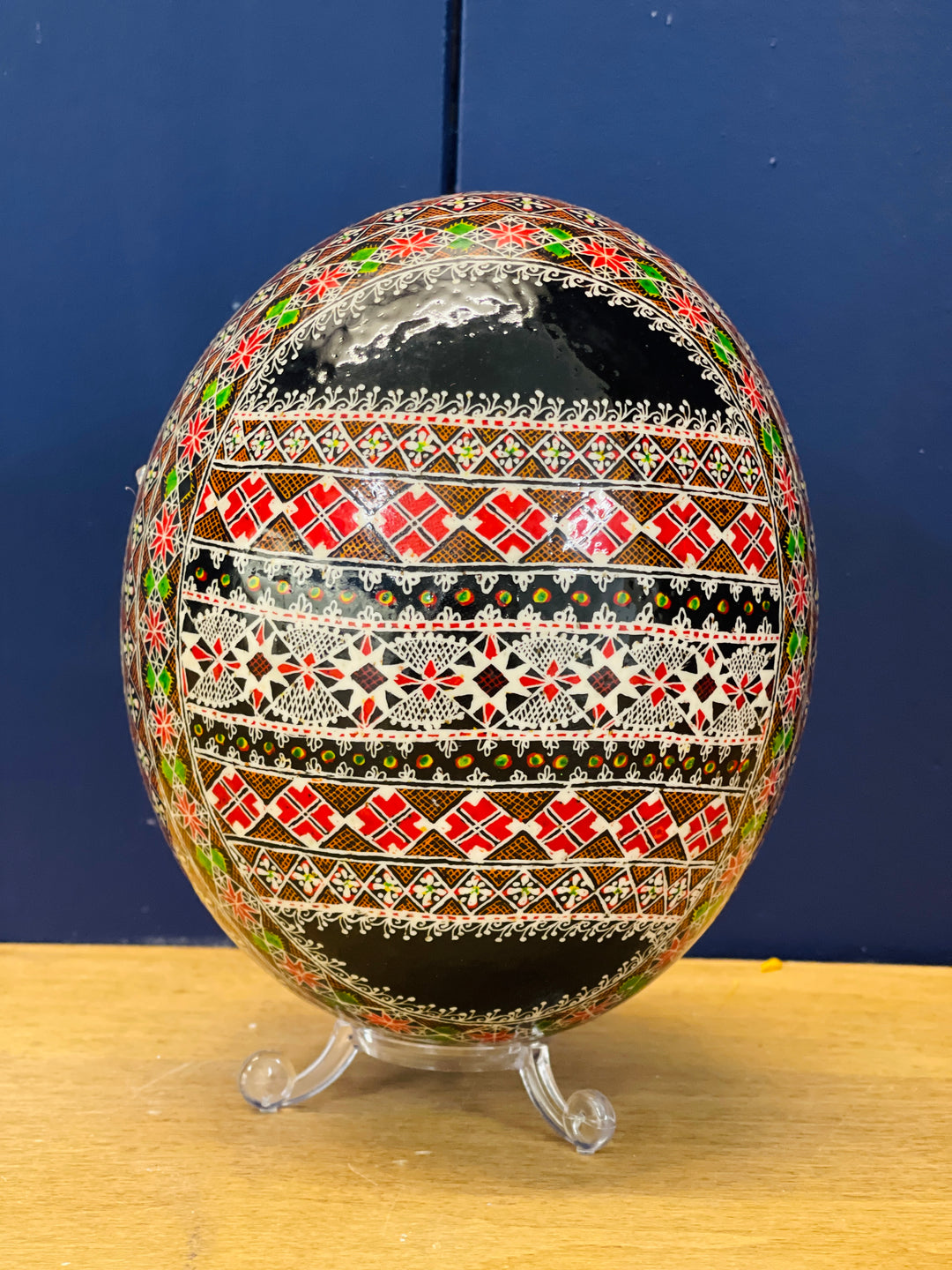 "Encompassing all the meanings and wishes of a Pysanka" by Eugenia Richardson