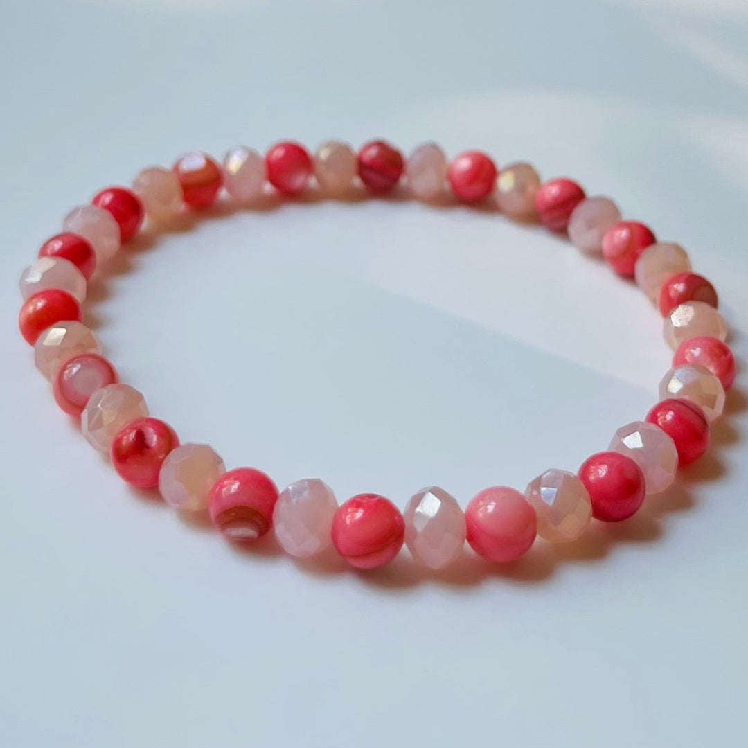 Pink Coral Bracelet, Style 1831