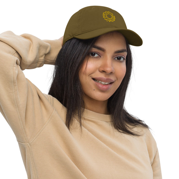 Eco-friendly Embroidered Sunflower Cap